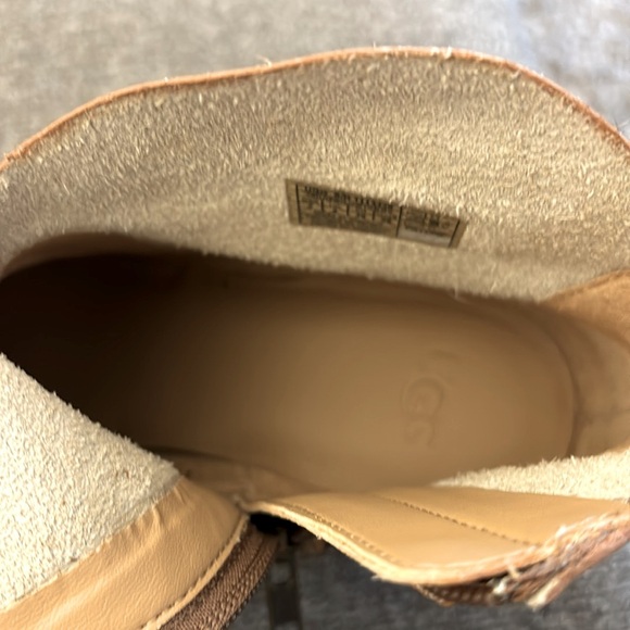 UGG Leopard Kingsburg Calf Hair Zip Up Ankle Boot Women's Sizes 8 - Picture 11 of 16